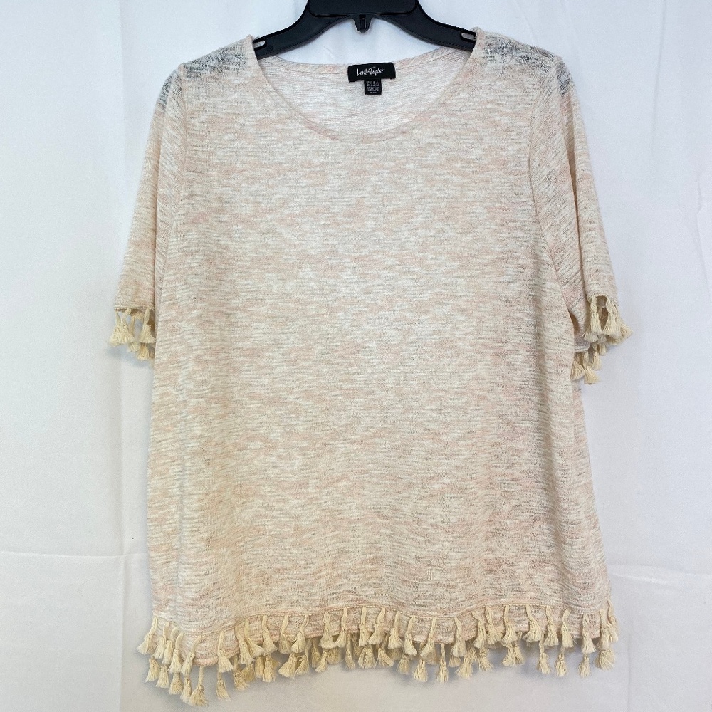 Lord and Taylor Light Pink Knit Shirt XL